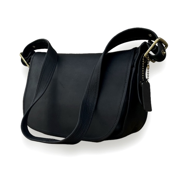 Coach Handbags - RARE! Coach Vintage Patricia Black Leather Legacy Flap Shoulder Crossbody Bag